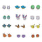 Pokemon Character Earrings Bioworld Earring Set