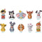 Disney Classic Characters Soft Vinyl Ensky 1-Inch Puppet Mascot Vinyl Mini-Figure