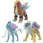 Pokemon Scale World Johto Raikou, Entei, Suicune Bandai Figure Set