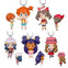 Pokemon Girls Deformed Figure Mascot Takara Tomy 1-Inch Mini-Figure Key Chain