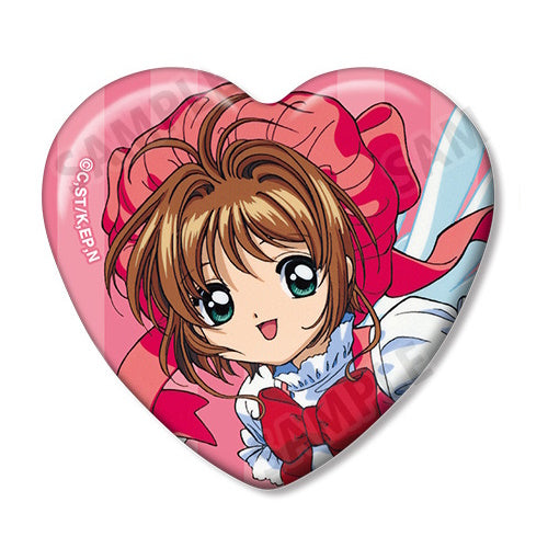 Card Captor Sakura Heart Shaped Can Badge Armabianca 2-Inch Collectible Pin