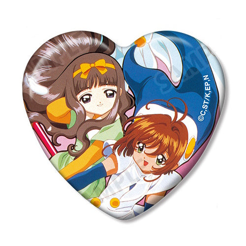 Card Captor Sakura Heart Shaped Can Badge Armabianca 2-Inch Collectible Pin