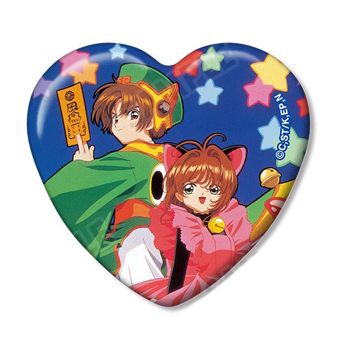 Card Captor Sakura Heart Shaped Can Badge Armabianca 2-Inch Collectible Pin