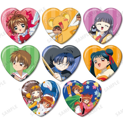 Card Captor Sakura Heart Shaped Can Badge Armabianca 2-Inch Collectible Pin