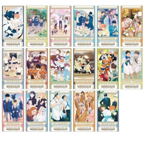 Haikyu Visual Clear Ticket Card Series Ensky 2-Card Pack