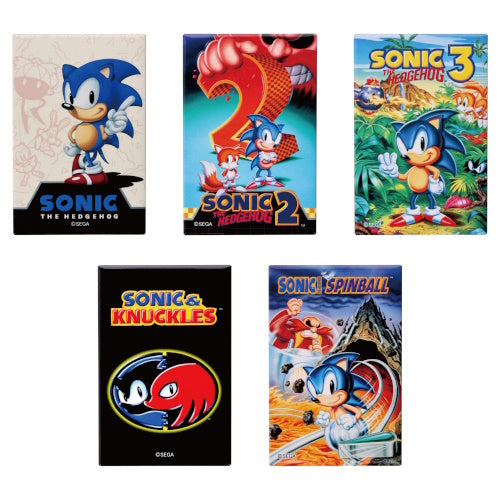 Sonic The Hedgehog Square Can Badge Collection Ensky 2.5-Inch Collectible Pin