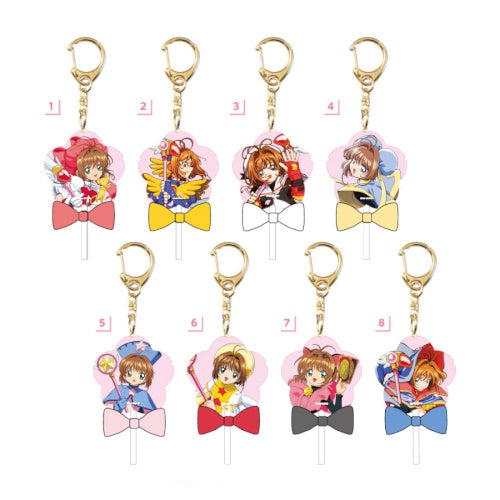 Card Captor Sakura Candy Shaped Acrylic Key Chain Ensky 2-Inch Collectible