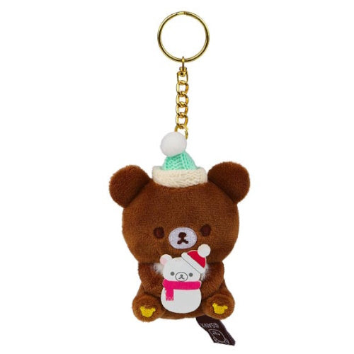 San-X Rilakkuma Surprise Plush Christmas Series AQI 3-Inch Key Chain