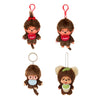 Monchhichi Big Head Mascot Series Sekiguchi 4-Inch Key Chain