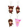 Monchhichi Plush Key Chain Series Sekiguchi 4-Inch Key Chain