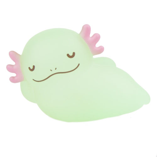 Axolotl Clear Soft Vinyl Glow In The Dark Amuse 2-Inch Mini-Figure
