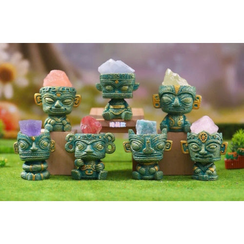 Sanxingdui Bronze Praying Little Bean Series Xinzhiji 2-Inch Mini-Figure