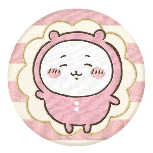 Chiikawa Embroidered Style Can Badge Bandai 1.5-Inch Pin
