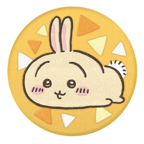 Chiikawa Embroidered Style Can Badge Bandai 1.5-Inch Pin