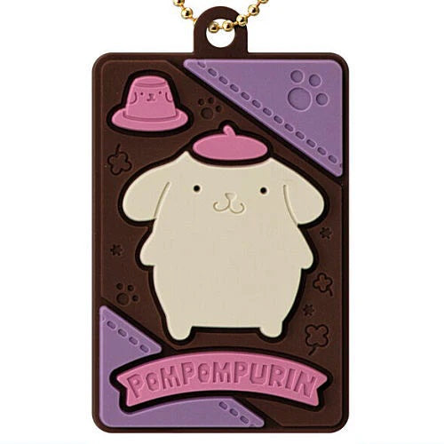 Sanrio Characters Charapaki Rubber Mascot Vol. 01 Bandai 2-Inch Key Chain