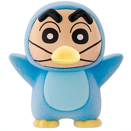 Crayon Shin Chan Kigurumi-zu Flocked Figure Bandai 2.5-Inch Mini-Figure
