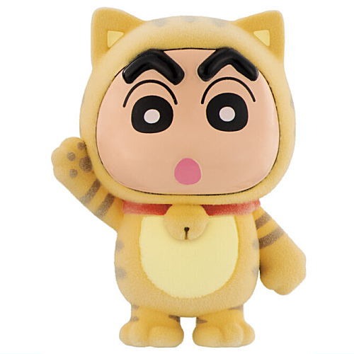 Crayon Shin Chan Kigurumi-zu Flocked Figure Bandai 2.5-Inch Mini-Figure