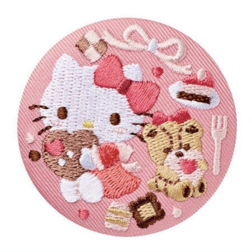 Sanrio Characters Embroidery Style Can Badge Vol. 03 Bandai 2-Inch Collectible Pin