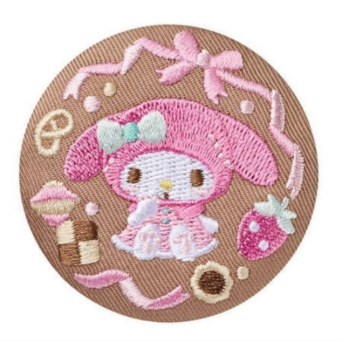 Sanrio Characters Embroidery Style Can Badge Vol. 03 Bandai 2-Inch Collectible Pin