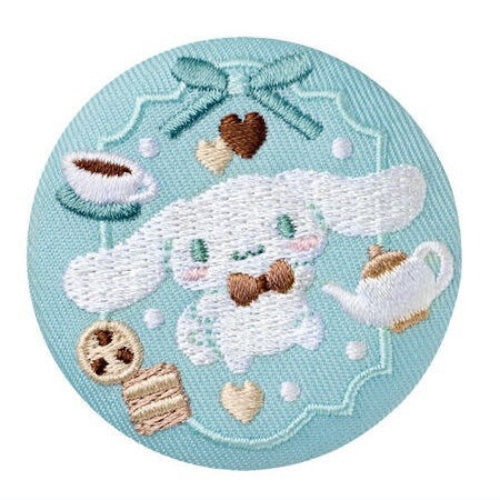 Sanrio Characters Embroidery Style Can Badge Vol. 03 Bandai 2-Inch Collectible Pin