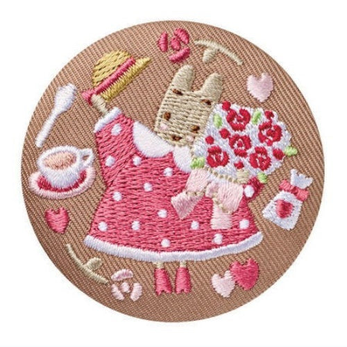 Sanrio Characters Embroidery Style Can Badge Vol. 03 Bandai 2-Inch Collectible Pin
