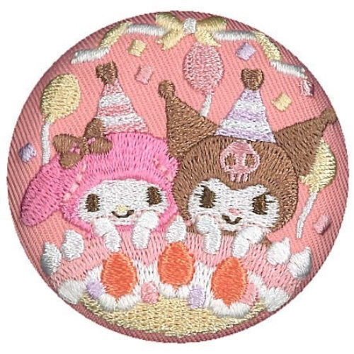Sanrio Characters Embroidery Style Can Badge Vol. 03 Bandai 2-Inch Collectible Pin