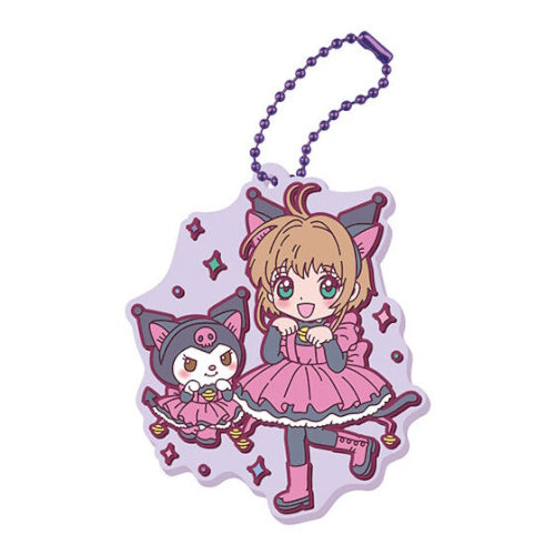 Card Captor Sakura x Sanrio Characters Rubber Mascot Vol. 02 Bandai 2-Inch Key Chain