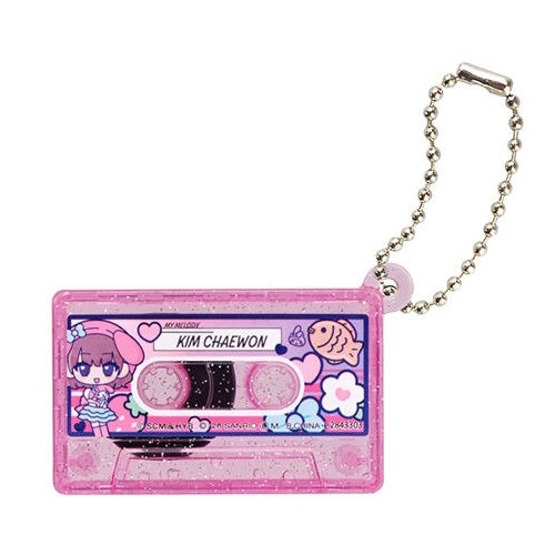 LE SSERAFIM x Sanrio Characters Cassette Tape Mascot Bandai 2-Inch Key Chain