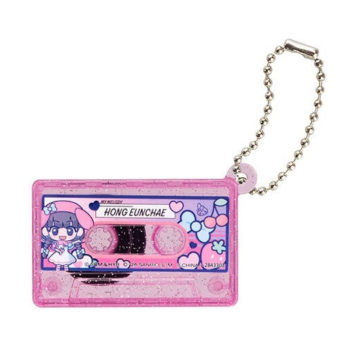 LE SSERAFIM x Sanrio Characters Cassette Tape Mascot Bandai 2-Inch Key Chain
