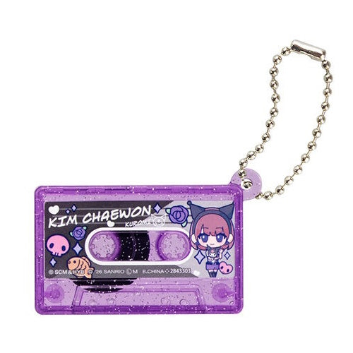 LE SSERAFIM x Sanrio Characters Cassette Tape Mascot Bandai 2-Inch Key Chain