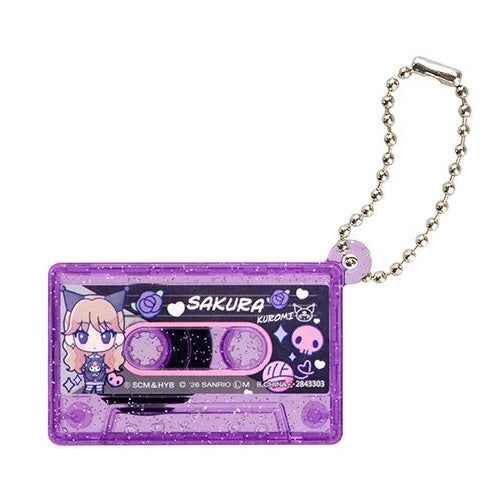 LE SSERAFIM x Sanrio Characters Cassette Tape Mascot Bandai 2-Inch Key Chain