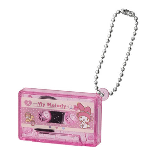 Sanrio Characters Cassette Tape Mascot Bandai 2-Inch Key Chain