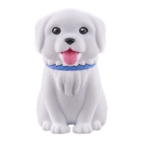 Crayon Shin Chan Flocked Shiro Series Bandai 2-Inch Mini-Figure