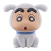 Crayon Shin Chan Flocked Shiro Series Bandai 2-Inch Mini-Figure