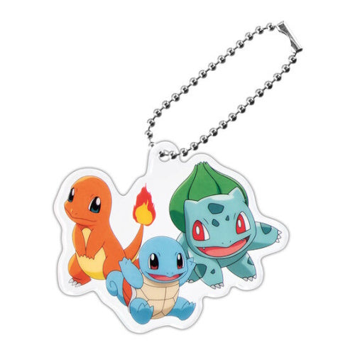 Pokemon Starter Trio Acrylic Key Chain Series Bandai 2-Inch Key Chain