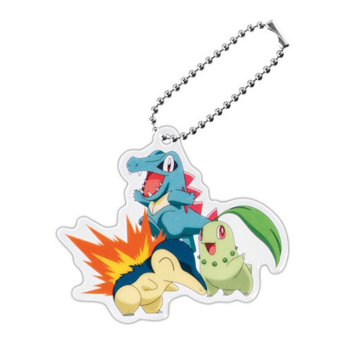 Pokemon Starter Trio Acrylic Key Chain Series Bandai 2-Inch Key Chain