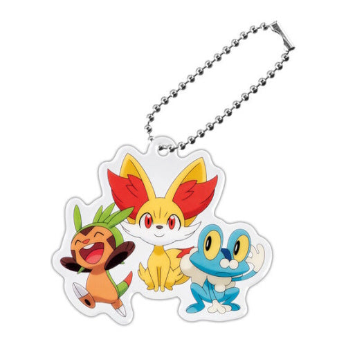 Pokemon Starter Trio Acrylic Key Chain Series Bandai 2-Inch Key Chain