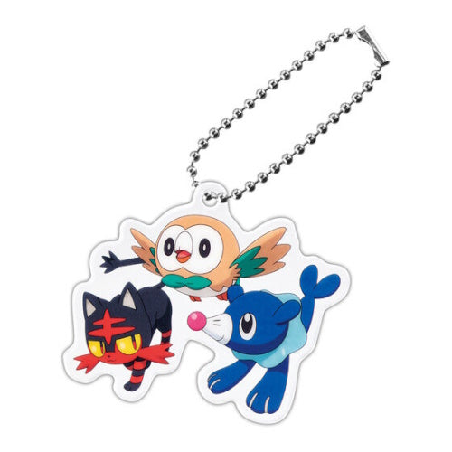Pokemon Starter Trio Acrylic Key Chain Series Bandai 2-Inch Key Chain