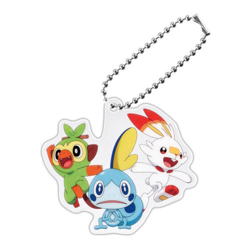 Pokemon Starter Trio Acrylic Key Chain Series Bandai 2-Inch Key Chain