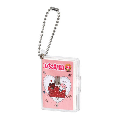 Sanrio Characters Strawberry Notebook Mame Gasha Bandai 2-Inch Key Chain