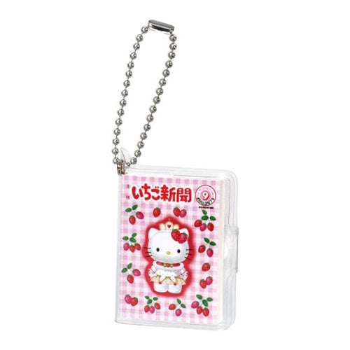 Sanrio Characters Strawberry Notebook Mame Gasha Bandai 2-Inch Key Chain