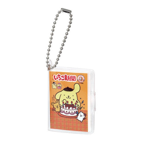 Sanrio Characters Strawberry Notebook Mame Gasha Bandai 2-Inch Key Chain