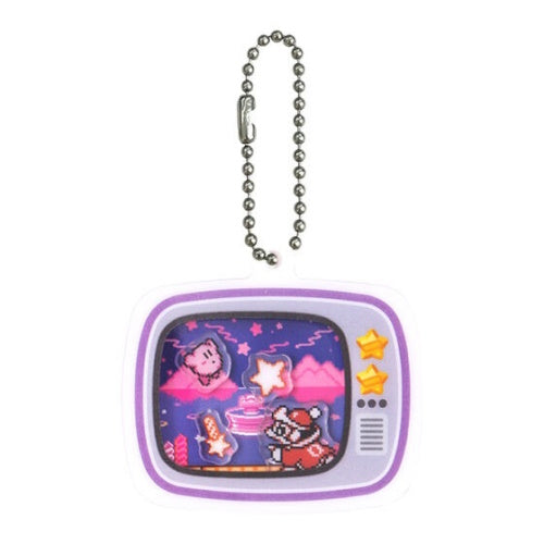 Kirby Of The Stars Shaka Shaka Acrylic Key Chain Bandai 2-Inch Collectible