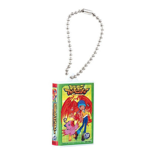 Digimon Video Tape Miniature Charm Series Bandai 1-Inch Key Chain