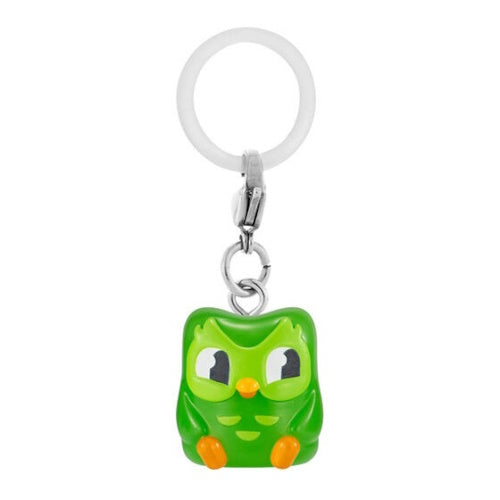 Duolingo Green Owl Mascot Dangler Series Bandai 1-Inch Key Chain