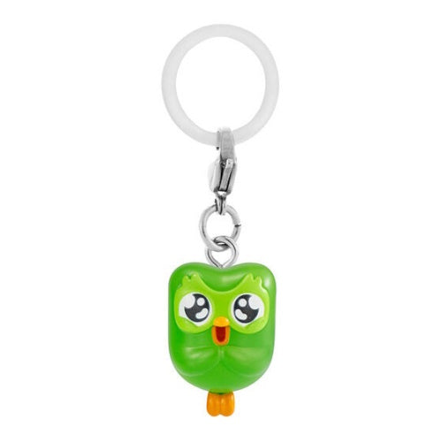 Duolingo Green Owl Mascot Dangler Series Bandai 1-Inch Key Chain