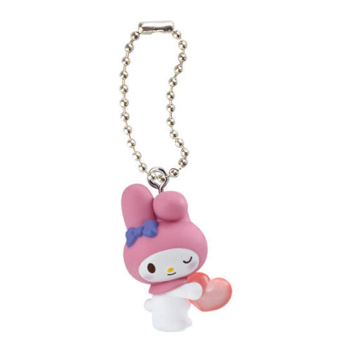 Sanrio Characters Friendly Pair Swing Series Bandai 1-Inch Key Chain