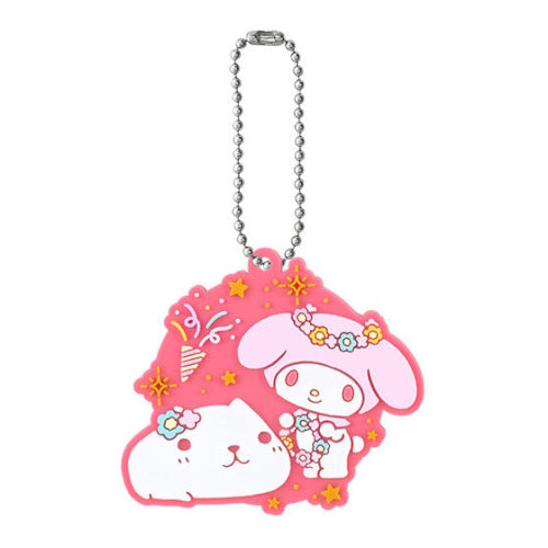 Sanrio x Capybara-San 20th Rubber Mascot Bandai 2-Inch Key Chain