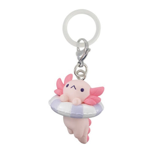 Inahoyura Illustrated Axolotl Dangler Mascot Series Bandai 1-Inch Key Chain