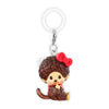 Monchhichi x Hello Kitty Dangler Mascot Series Bandai 1-Inch Key Chain